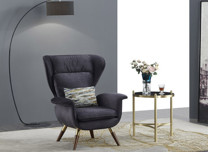 Armchair Design Couch Sofa Seater Luxury Ears Seat Relax Leather Lounge Club Upholstery
